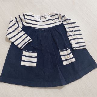 プチバトー(PETIT BATEAU)のプチバトー  ワンピース　12m/74cm(ワンピース)