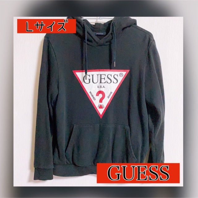 GUESS パーカー ブラック Lサイズ