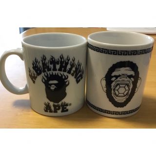 アベイシングエイプ(A BATHING APE)のAPE マグカップ　２個(グラス/カップ)