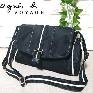 アニエスベー(agnes b.)の【極美品】アニエスベー ボヤージュ ショルダーバッグ ナイロン(ショルダーバッグ)