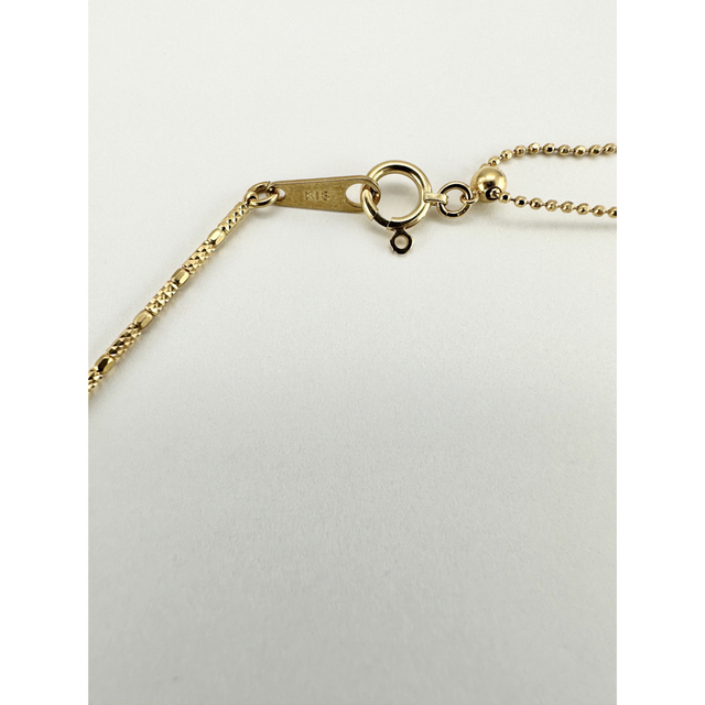 新品✨K18YGシャイニーシリンダーオメガネックレス 幅約1.0mm
