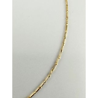 新品✨K18YGシャイニーシリンダーオメガネックレス 幅約1.0mmの通販 by