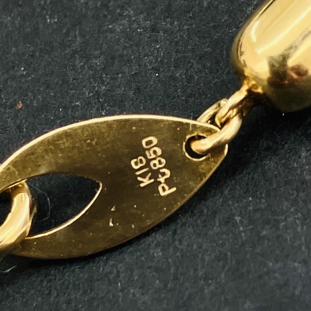 pt850 k18 コンビネックレス　45cm  3連ネックレス レディースのアクセサリー(ネックレス)の商品写真