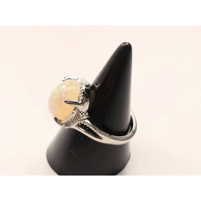 【１２号】オーロラ　オーバル　ハート　リング　指輪　ジュエル メンズのアクセサリー(リング(指輪))の商品写真