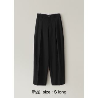 オオトロ(OHOTORO)のOhotoro Pot Tapered Slacks／Black S long(カジュアルパンツ)