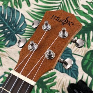 music ukulele】カッタウェイのエレキ・コンサートウクレレ【付属有
