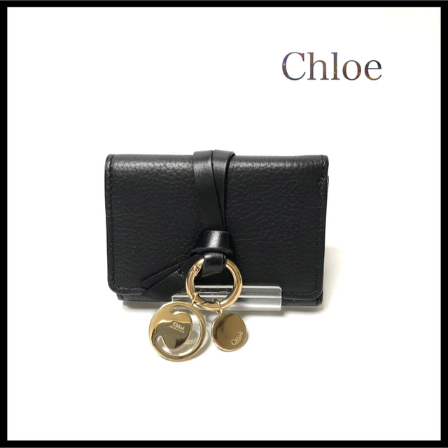 【美品】Chloeクロエアルファベット三つ折り財布コンパクトCチャーム