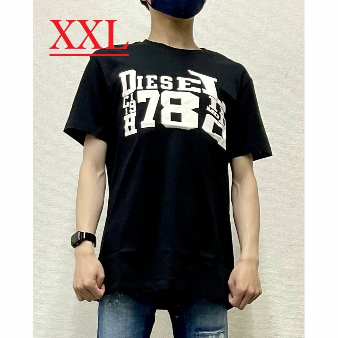 ディーゼル　Tシャツ 1123　ブラック　XXLサイズ　新品タグ付　A08665約60cm肩幅