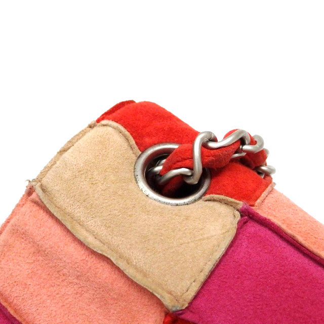 シャネル CHANEL 2.55 パッチワークスエード チェーンショルダーバッグ