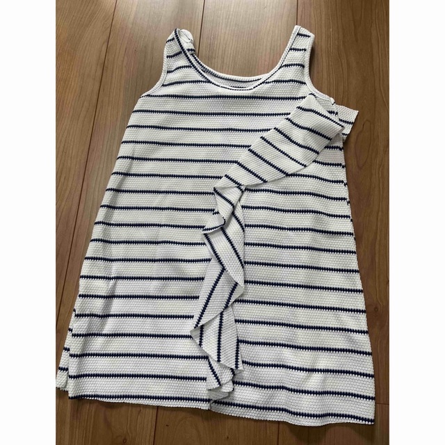 ZARA KIDS(ザラキッズ)の新品 ZARA girls ボーダー ニット ワンピース キッズ/ベビー/マタニティのキッズ服女の子用(90cm~)(ワンピース)の商品写真