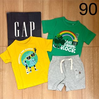 ベビーギャップ(babyGAP)の6 新品　baby gap 半袖　Tシャツ　パンツ　90男の子　夏　半ズボン(パンツ/スパッツ)