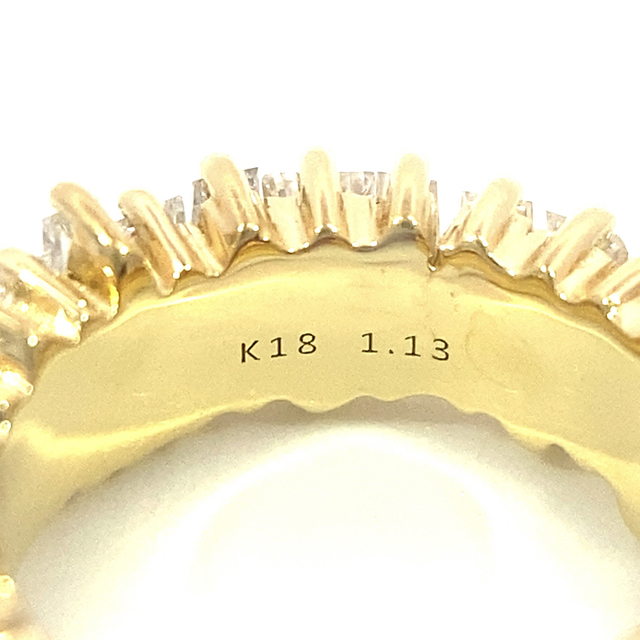 絶賛 お洒落・可愛い!k18/Pt 【E2066】K18 M1162 天然ダイヤモンド