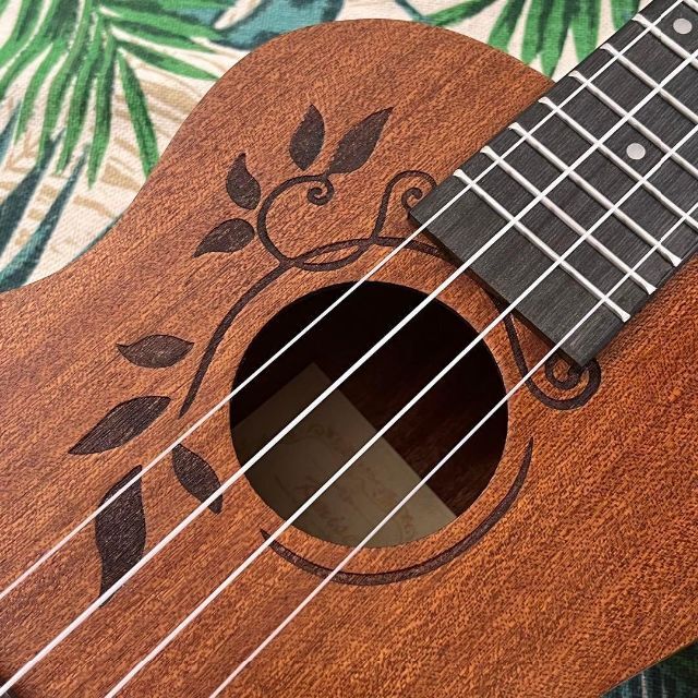 kmise ukulele】かたつむり模様のエレキ・コンサートウクレレ