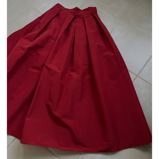 バースデーバッシュ(BIRTHDAY BASH)の新品　birthday bash バースデーバッシュ　ロングスカート　赤　M(ロングスカート)