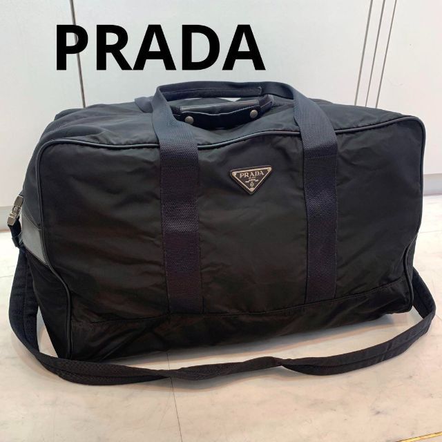 【PRADA】プラダ 2wayボストンバッグ ブラック