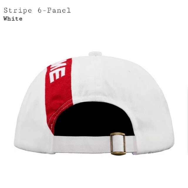 Supreme Stripe 6-Panel White