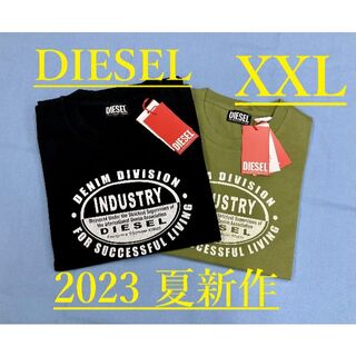 ディーゼル(DIESEL)のディーゼル　Tシャツ 1323　ブラック　XXLサイズ 2023春夏新作 新品(Tシャツ/カットソー(半袖/袖なし))