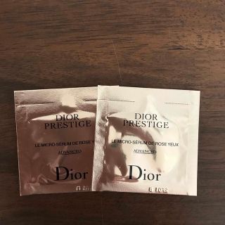 ディオール(Dior)のDior プレステージマイクロセラム　ドローズユー(目元美容液)試供品　2袋(美容液)