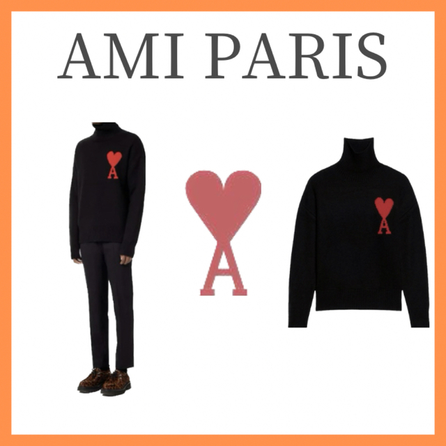 トップスAMI PARIS ニット ブラック