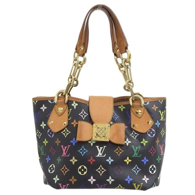 【本物保証】 ルイヴィトン LOUIS VUITTON モノグラムマルチカラー アニーMM ショルダーバッグ M40308  ノワール 黒SR4150素材