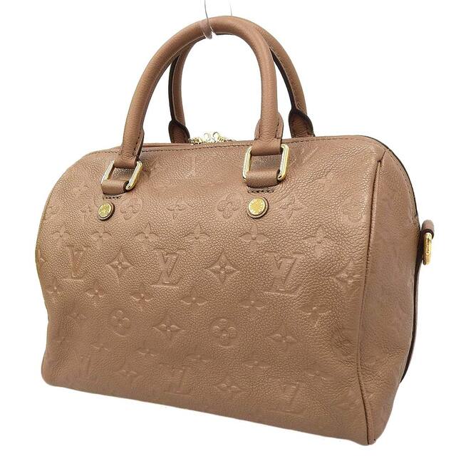 【本物保証】 布袋付 超美品 ルイヴィトン LOUIS VUITTON モノグラム アンプラント スピーディ25 バンドリエール バッグ ブロンズ  M41019