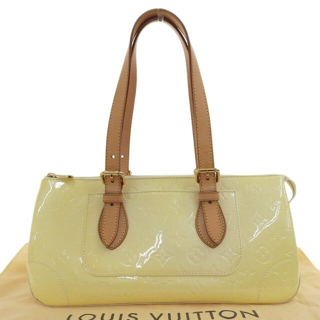 【本物保証】 布袋付 ルイヴィトン LOUIS VUITTON ヴェルニ ローズウッド アヴェニュー ショルダーバッグ ペルル M93508