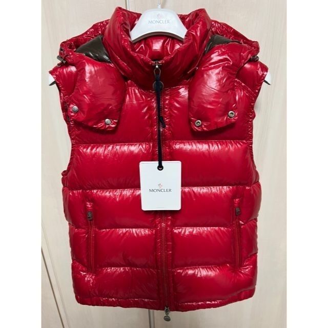 新品未使用・本物保証☆MONCLER BORMES ダウンベスト 3 レッド L