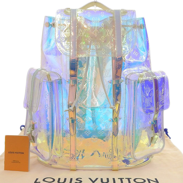 【本物保証】 布袋付 超美品 ルイヴィトン LOUIS VUITTON モノグラム プリズムクリストファーGM ポップアップ 限定 リュック M44766