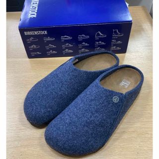 ビルケンシュトック(BIRKENSTOCK)のビルケン　42 27cm UK8 フェルト　スリッポン　サンダル　ダークブルー(サンダル)