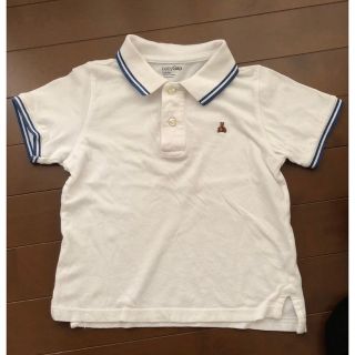 ベビーギャップ(babyGAP)のベビーギャップ　ポロシャツ　綿100% 100cm オフホワイト　白(Tシャツ/カットソー)