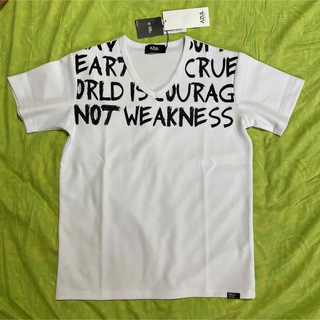 アズールバイマウジー(AZUL by moussy)のAZUL メンズ　V グラフィック　クールタッチ　Tシャツ　Sサイズ(Tシャツ/カットソー(半袖/袖なし))
