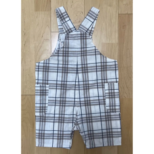 オールインワン  チェック キッズ/ベビー/マタニティのキッズ服女の子用(90cm~)(パンツ/スパッツ)の商品写真