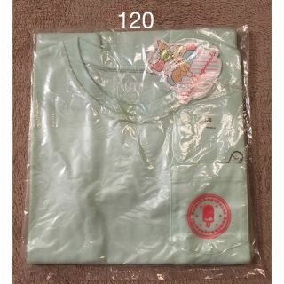 ユニクロ(UNIQLO)の☆ すみっコぐらし　ユニクロ　グラフィックTシャツ  ライトグリーン　120 (Tシャツ/カットソー)