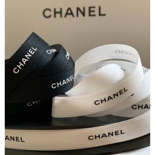 シャネル(CHANEL)の1.5cm幅 CHANEL ラッピング リボン 2m(ラッピング/包装)