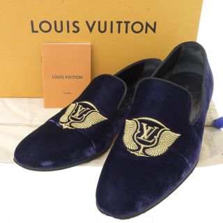 ルイヴィトン(LOUIS VUITTON)の【本物保証】 箱・布袋付 ルイヴィトン LOUIS VUITTON オートゥイユ ライン ローファー デッキシューズ ロゴ オペラシューズ ST0137(その他)