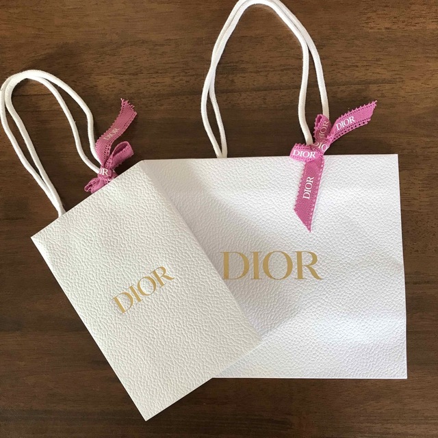 Dior(ディオール)のDior 紙袋　大小セット レディースのバッグ(ショップ袋)の商品写真