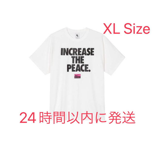 STUSSY NIKE INCREASE THE PEACE TEE XL メンズのトップス(Tシャツ/カットソー(半袖/袖なし))の商品写真