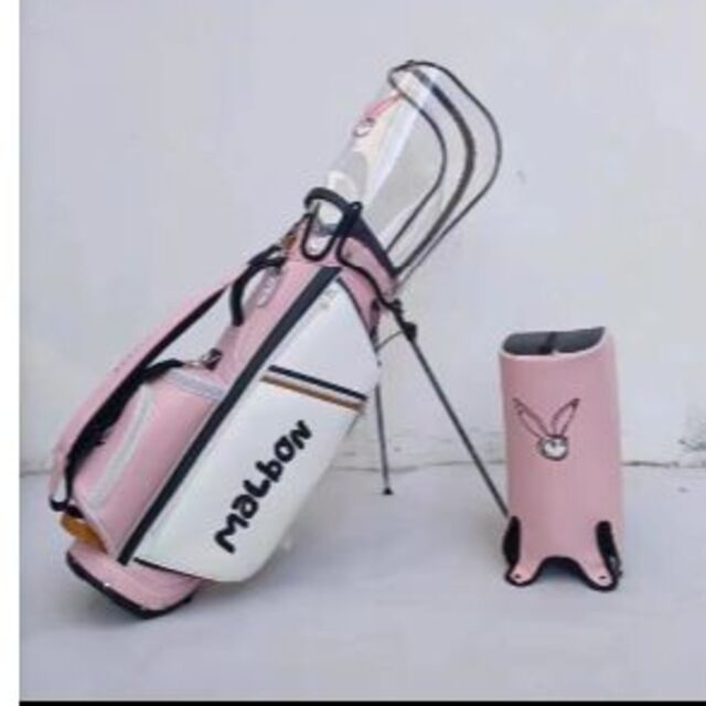 マルボンゴルフ ゴルフバッグ malbon キャディーバッグ ピンクの通販