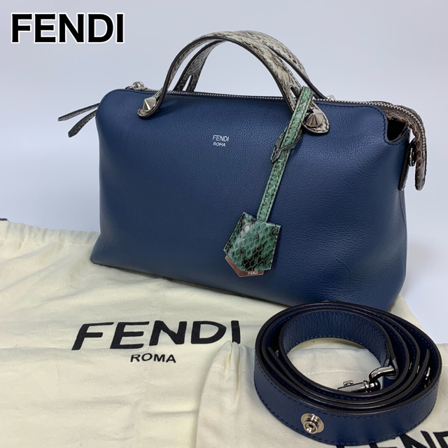 23S20 FENDI フェンディ バイザウェイ ミディアム パイソン 2way-