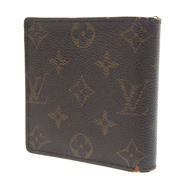 【本物保証】 箱付 ルイヴィトン LOUIS VUITTON モノグラム ポルトフォイユ マルコ 二つ折財布 M61675