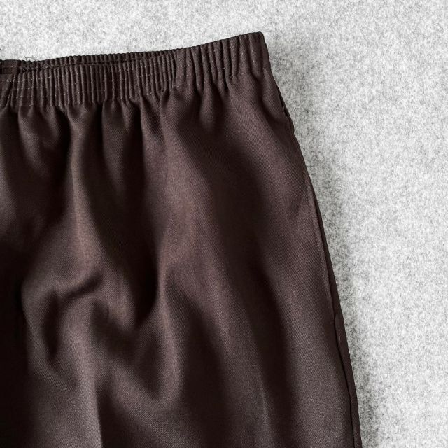 ART VINTAGE(アートヴィンテージ)の【vintage】ワイドシルエット ルーズイージーパンツ レトロ スラックス 茶 メンズのパンツ(スラックス)の商品写真