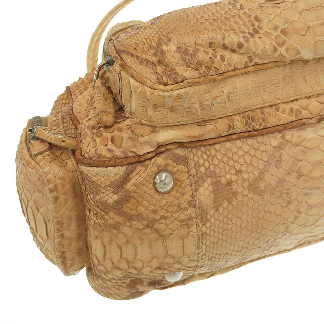 PRADA - 【本物保証】 保付 美品 プラダ PRADA ハンドバッグ パイソン
