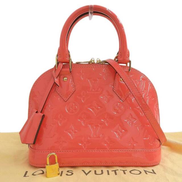 LOUIS VUITTON モノグラム ヴェルニ アルマ ハンドバッグ-