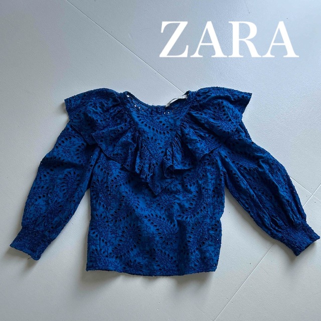 ZARA(ザラ)のzara  レースカットソー レディースのトップス(カットソー(長袖/七分))の商品写真