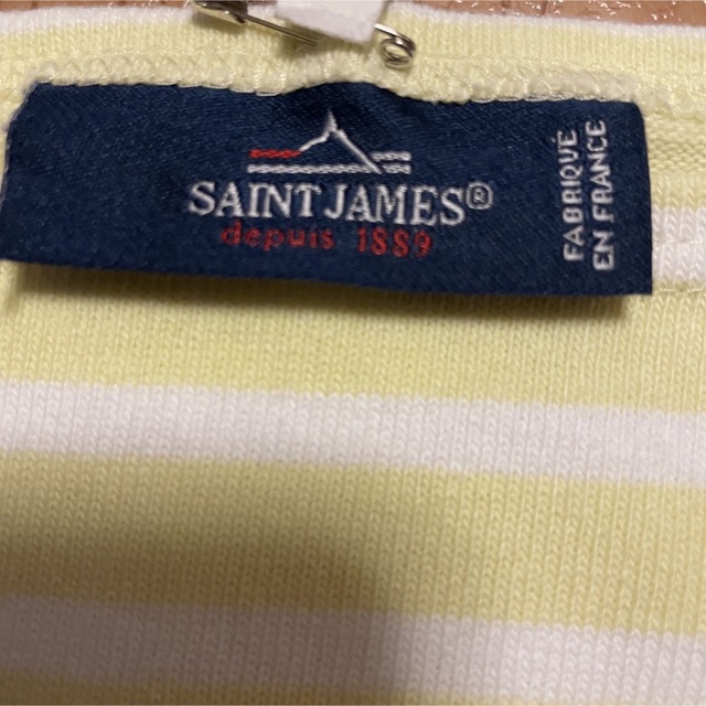 SAINT JAMES(セントジェームス)のSAINT JAMES ボートネックボーダープルオーバー イエローXホワイト レディースのトップス(カットソー(長袖/七分))の商品写真