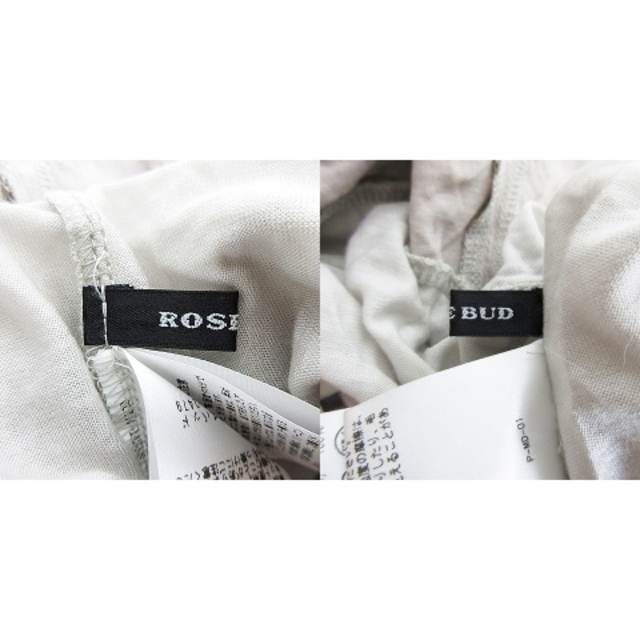 ROSE BUD(ローズバッド)のローズバッド カットソー ノースリーブ ラウンドネック 薄手 無地 F グレー レディースのトップス(カットソー(半袖/袖なし))の商品写真