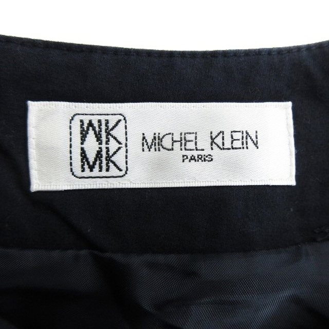 MK MICHEL KLEIN(エムケーミッシェルクラン)のエムケー ミッシェルクラン スカート フレア ミニ サイドファスナー 38 紺 レディースのスカート(ミニスカート)の商品写真