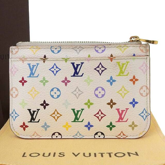 【本物保証】 箱・布袋付 ルイヴィトン LOUIS VUITTON マルチカラー ポシェット クレ 小銭入れ コインケース ブロン M93734