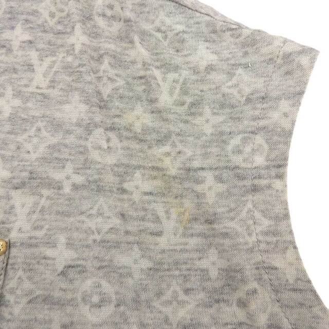 LOUIS VUITTON(ルイヴィトン)の【本物保証】 美品 ルイヴィトン LOUIS VUITTON モノグラム Tシャツ ポケットチュニック コットン グレー XS LV 半袖 インナー レディースのトップス(Tシャツ(半袖/袖なし))の商品写真