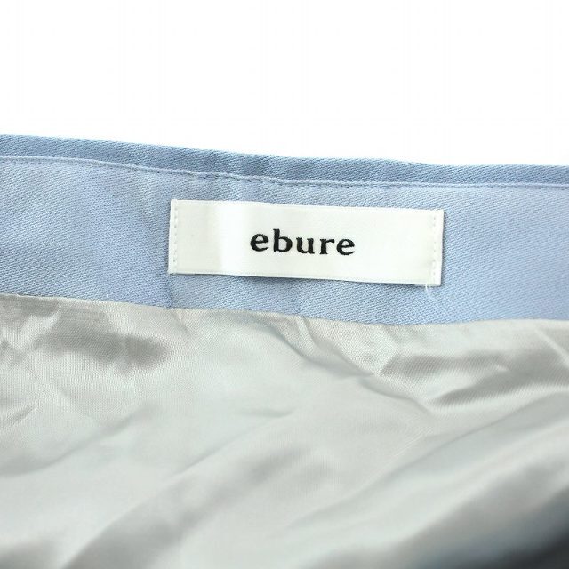 エブール ebure 20SS スカート シルク ロング フレア 36 S 水色